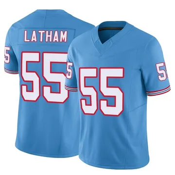 Men's JC Latham Tennessee Titans Nike Limited Vapor F.U.S.E. Jersey - Light Blue