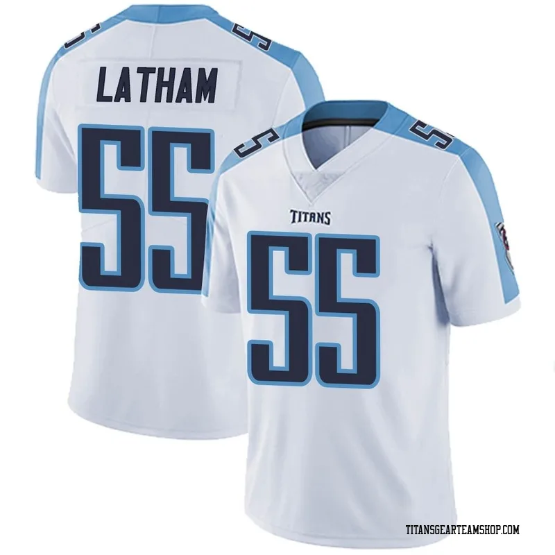 Men's JC Latham Tennessee Titans Nike Limited Vapor Untouchable Jersey - White