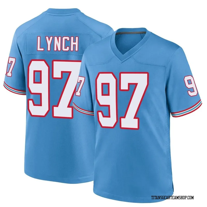 Men's James Lynch Tennessee Titans Nike Game Oilers Throwback Alternate Jersey - Light Blue