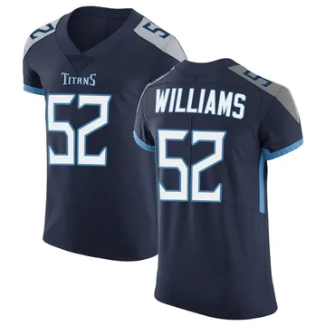 Men's James Williams Tennessee Titans Nike Elite Vapor Untouchable Jersey - Navy