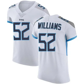 Men's James Williams Tennessee Titans Nike Elite Vapor Untouchable Jersey - White