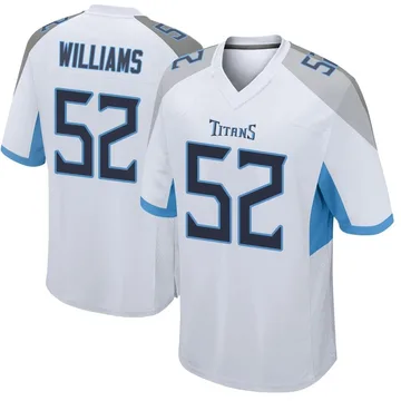 Men's James Williams Tennessee Titans Nike Game Jersey - White