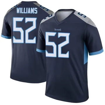 Men's James Williams Tennessee Titans Nike Legend Jersey - Navy