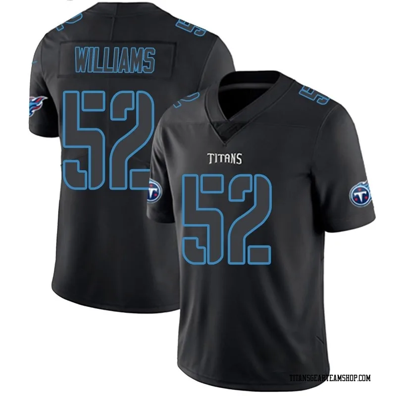 Men's James Williams Tennessee Titans Nike Limited Jersey - Black Impact