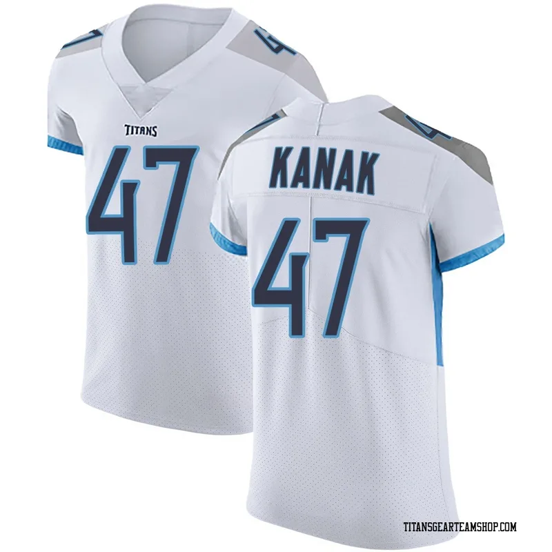 Men's Jaren Kanak Tennessee Titans Nike Elite Vapor Untouchable Jersey - White