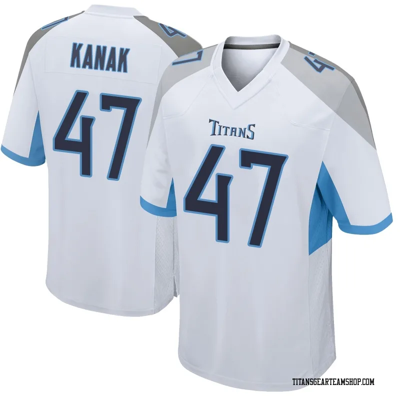Men's Jaren Kanak Tennessee Titans Nike Game Jersey - White