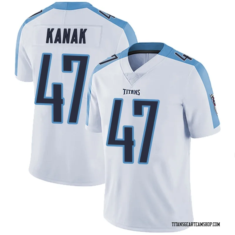 Men's Jaren Kanak Tennessee Titans Nike Limited Vapor Untouchable Jersey - White