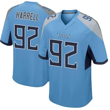 Men's Jaylen Harrell Tennessee Titans Nike Game Jersey - Light Blue