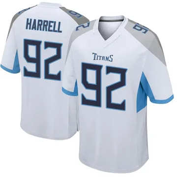 Men's Jaylen Harrell Tennessee Titans Nike Game Jersey - White