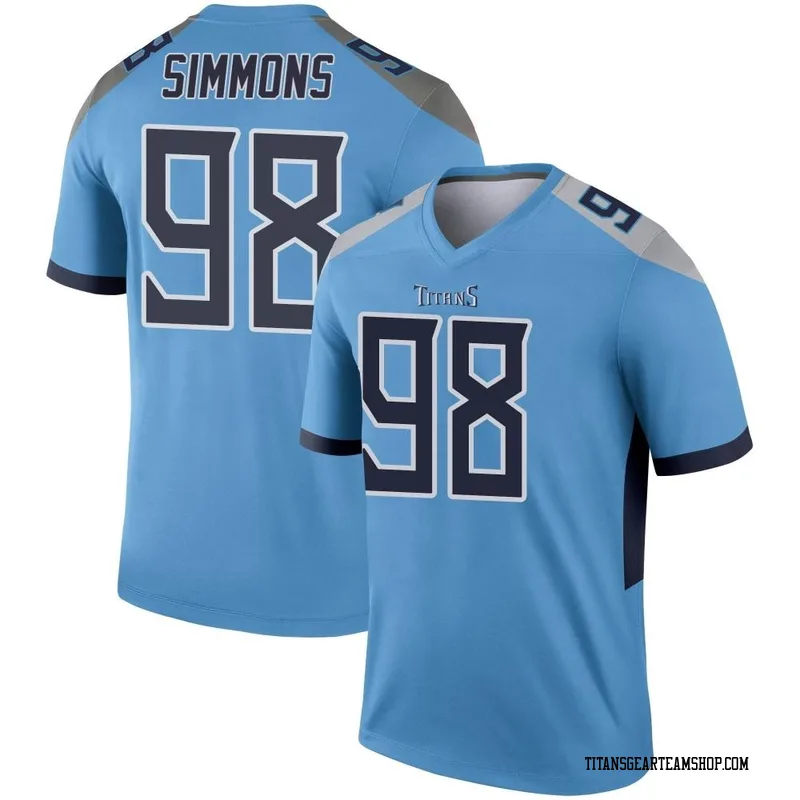 Men's Jeffery Simmons Tennessee Titans Nike Legend Jersey - Light Blue