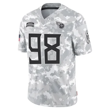 Men's Jeffery Simmons Tennessee Titans Nike Limited 2024 Salute to Service Jersey - Arctic Camo