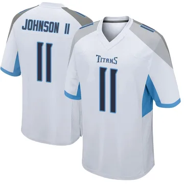 Men's Jermaine Johnson II Tennessee Titans Nike Game Jersey - White