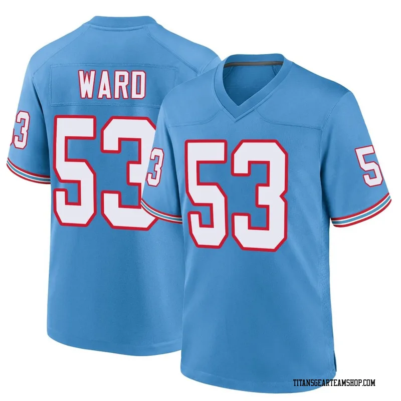 Men's Jihad Ward Tennessee Titans Nike Game Oilers Throwback Alternate Jersey - Light Blue