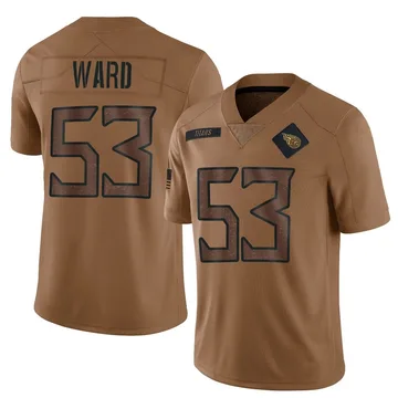 Men's Jihad Ward Tennessee Titans Nike Limited 2023 Salute To Service Jersey - Brown