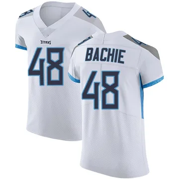 Men's Joe Bachie Tennessee Titans Nike Elite Vapor Untouchable Jersey - White