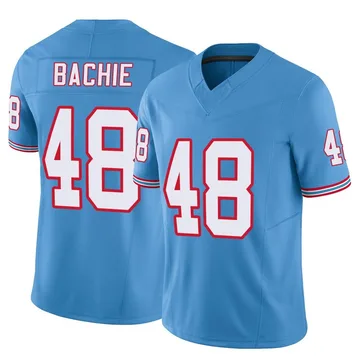 Men's Joe Bachie Tennessee Titans Nike Limited Vapor F.U.S.E. Jersey - Light Blue