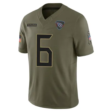 Men's Joey Slye Tennessee Titans Nike Limited 2025 Salute to Service Jersey - Olive
