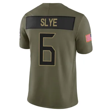 Men's Joey Slye Tennessee Titans Nike Limited 2025 Salute to Service Jersey - Olive