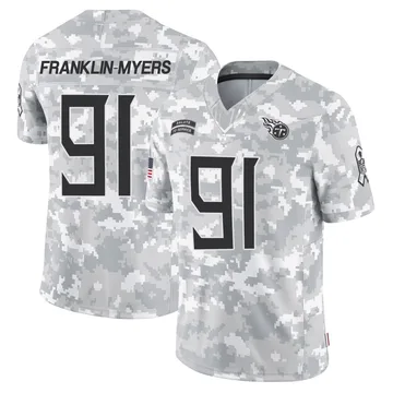 Men's John Franklin-Myers Tennessee Titans Nike Limited 2024 Salute to Service Jersey - Arctic Camo