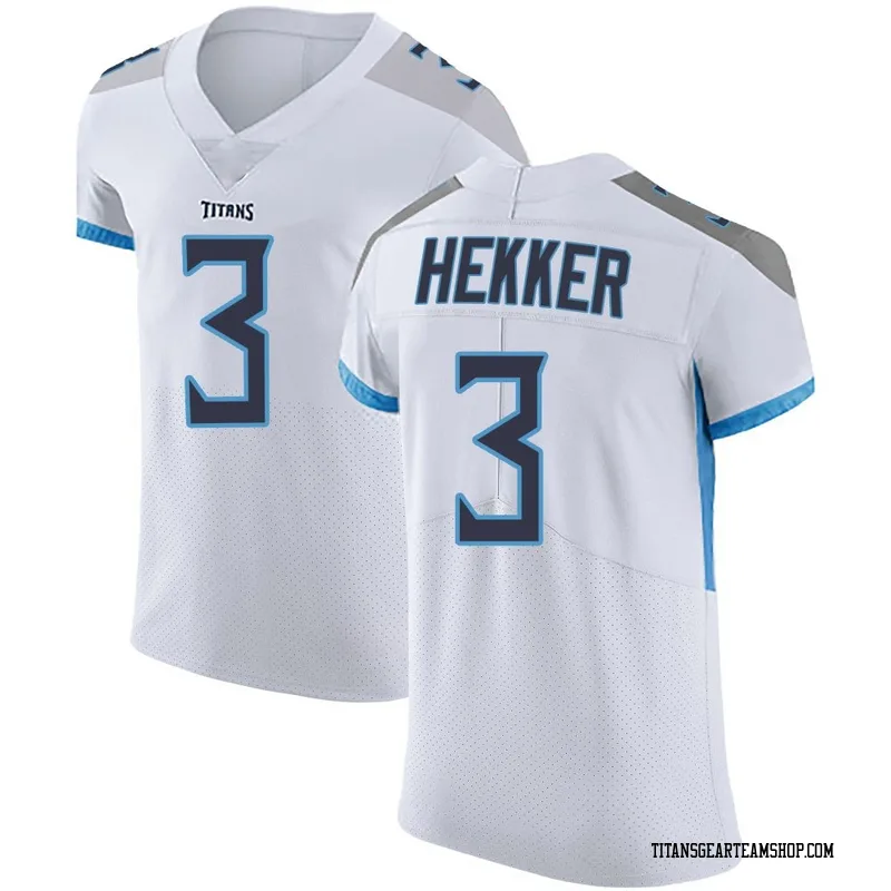 Men's Johnny Hekker Tennessee Titans Nike Elite Vapor Untouchable Jersey - White