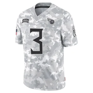 Men's Johnny Hekker Tennessee Titans Nike Limited 2024 Salute to Service Jersey - Arctic Camo
