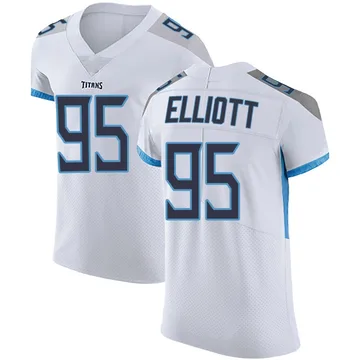 Men's Jordan Elliott Tennessee Titans Nike Elite Vapor Untouchable Jersey - White