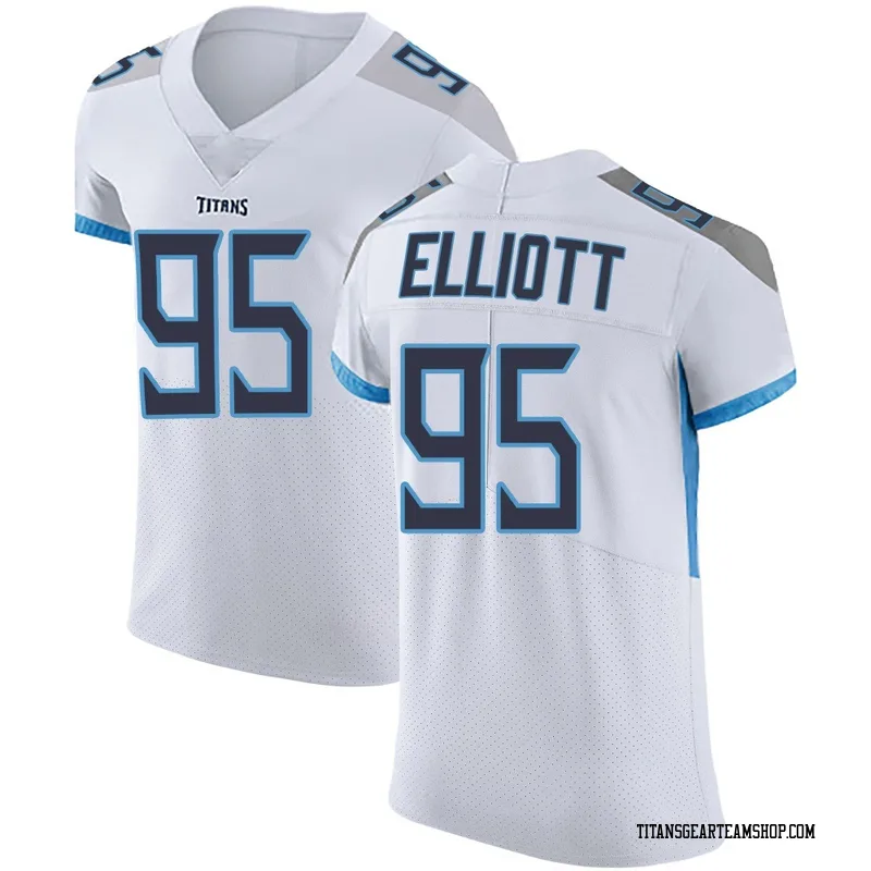 Men's Jordan Elliott Tennessee Titans Nike Elite Vapor Untouchable Jersey - White