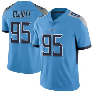 Men's Jordan Elliott Tennessee Titans Nike Limited Vapor Untouchable Jersey - Light Blue