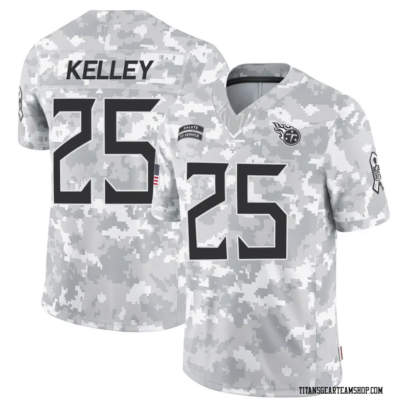 Men's Joshua Kelley Tennessee Titans Nike Limited 2024 Salute to Service Jersey - Arctic Camo