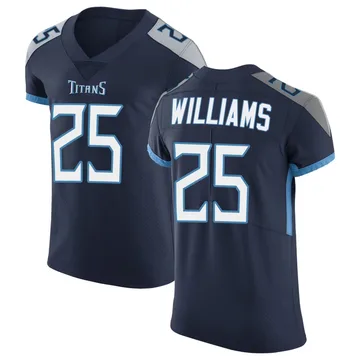 Men's Joshua Williams Tennessee Titans Nike Elite Vapor Untouchable Jersey - Navy