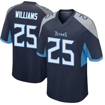 Men's Joshua Williams Tennessee Titans Nike Game Jersey - Navy