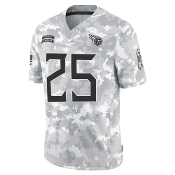 Men's Joshua Williams Tennessee Titans Nike Limited 2024 Salute to Service Jersey - Arctic Camo