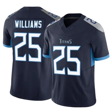 Men's Joshua Williams Tennessee Titans Nike Limited Vapor F.U.S.E. Jersey - Navy