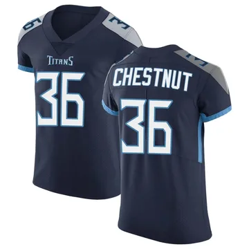 Men's Julius Chestnut Tennessee Titans Nike Elite Vapor Untouchable Jersey - Navy