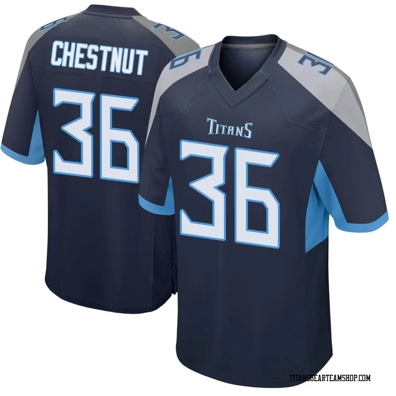 Men's Julius Chestnut Tennessee Titans Nike Game Jersey - Navy