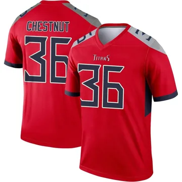 Men's Julius Chestnut Tennessee Titans Nike Legend Inverted Jersey - Red