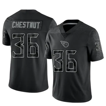 Men's Julius Chestnut Tennessee Titans Nike Limited Reflective Jersey - Black