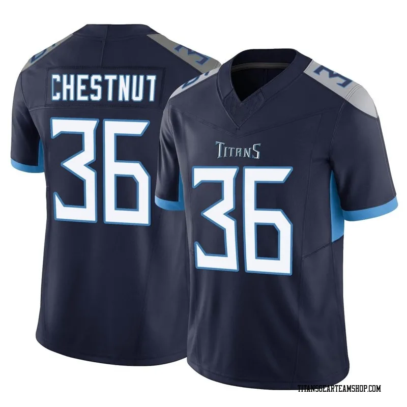 Men's Julius Chestnut Tennessee Titans Nike Limited Vapor F.U.S.E. Jersey - Navy