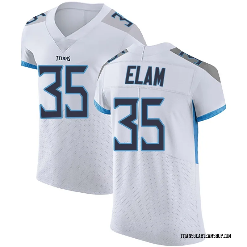 Men's Kaiir Elam Tennessee Titans Nike Elite Vapor Untouchable Jersey - White