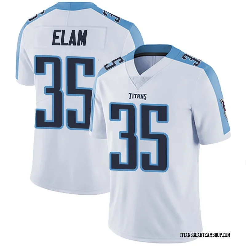 Men's Kaiir Elam Tennessee Titans Nike Limited Vapor Untouchable Jersey - White