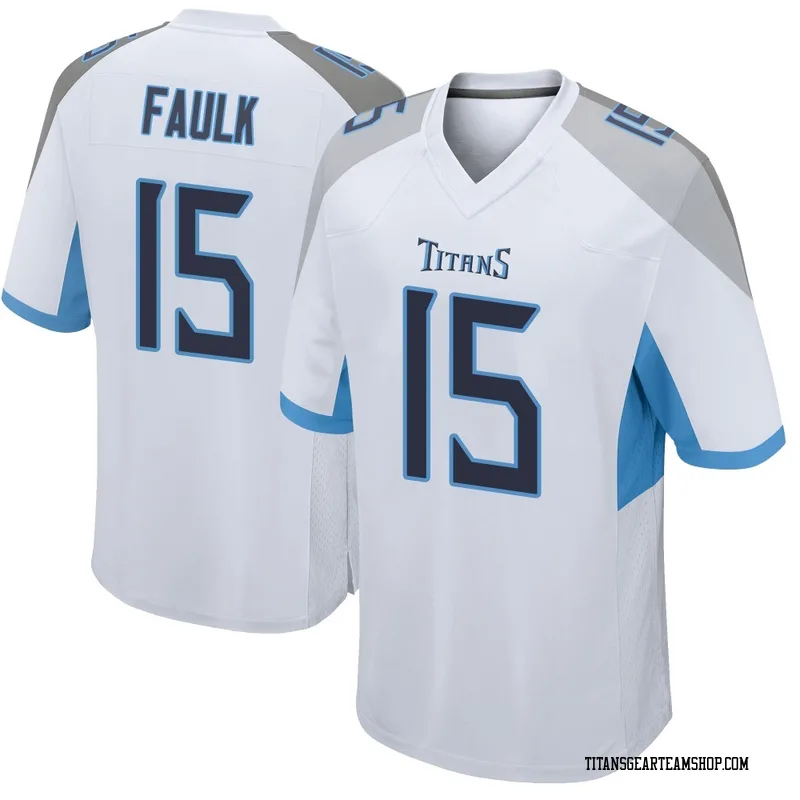 Men's Keldric Faulk Tennessee Titans Nike Game Jersey - White