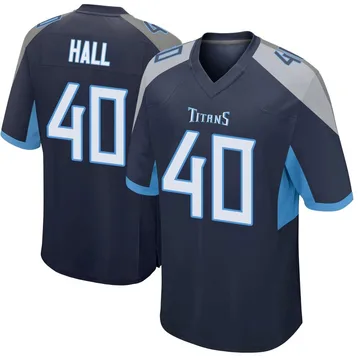 Men's Kemon Hall Tennessee Titans Nike Game Jersey - Navy