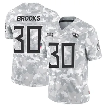 Men's Kendell Brooks Tennessee Titans Nike Limited 2024 Salute to Service Jersey - Arctic Camo