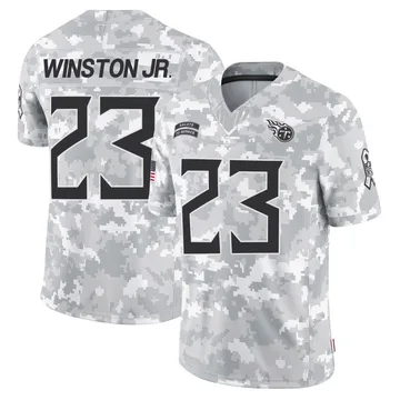 Men's Kevin Winston Jr. Tennessee Titans Nike Limited 2024 Salute to Service Jersey - Arctic Camo
