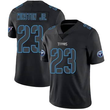 Men's Kevin Winston Jr. Tennessee Titans Nike Limited Jersey - Black Impact