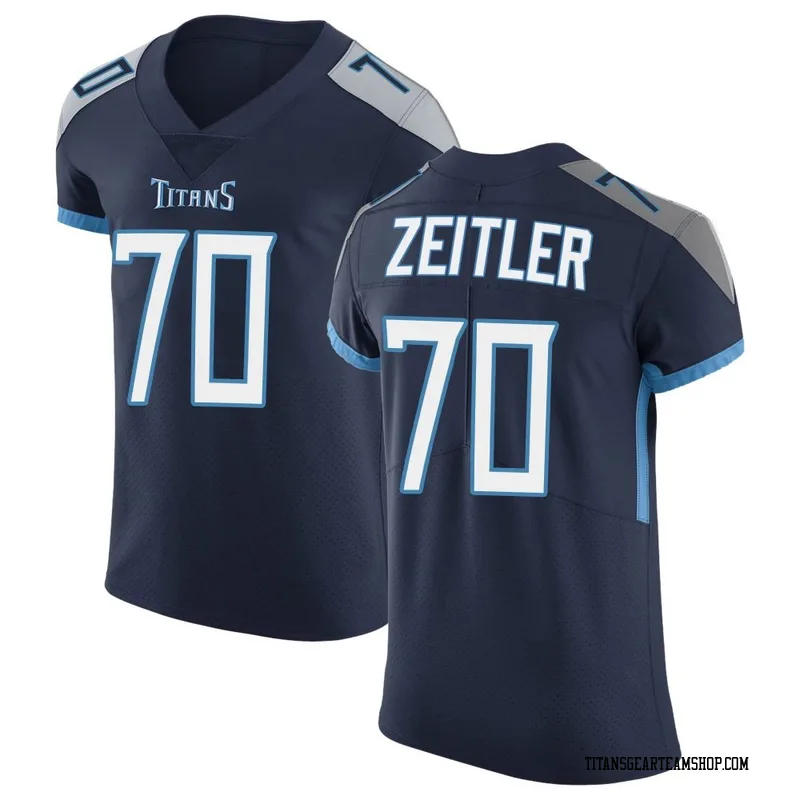 Men's Kevin Zeitler Tennessee Titans Nike Elite Vapor Untouchable Jersey - Navy