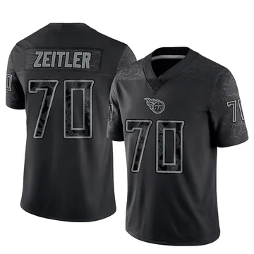 Men's Kevin Zeitler Tennessee Titans Nike Limited Reflective Jersey - Black