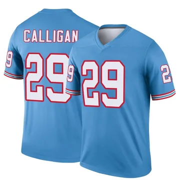 Men's Keydrain Calligan Tennessee Titans Nike Legend Oilers Throwback Jersey - Light Blue