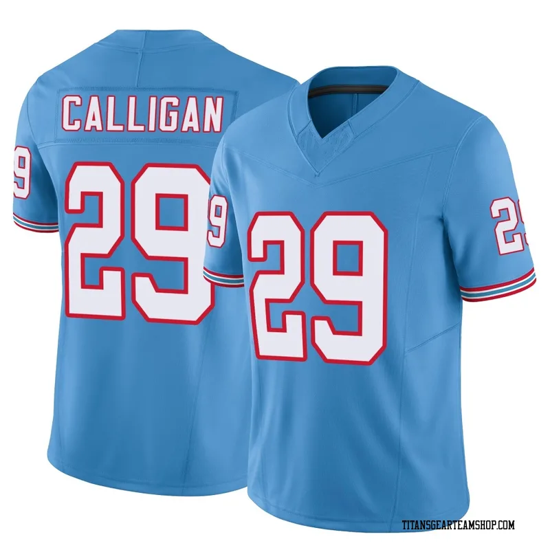 Men's Keydrain Calligan Tennessee Titans Nike Limited Vapor F.U.S.E. Jersey - Light Blue
