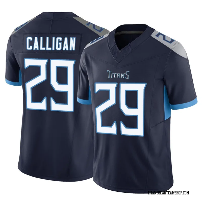 Men's Keydrain Calligan Tennessee Titans Nike Limited Vapor F.U.S.E. Jersey - Navy